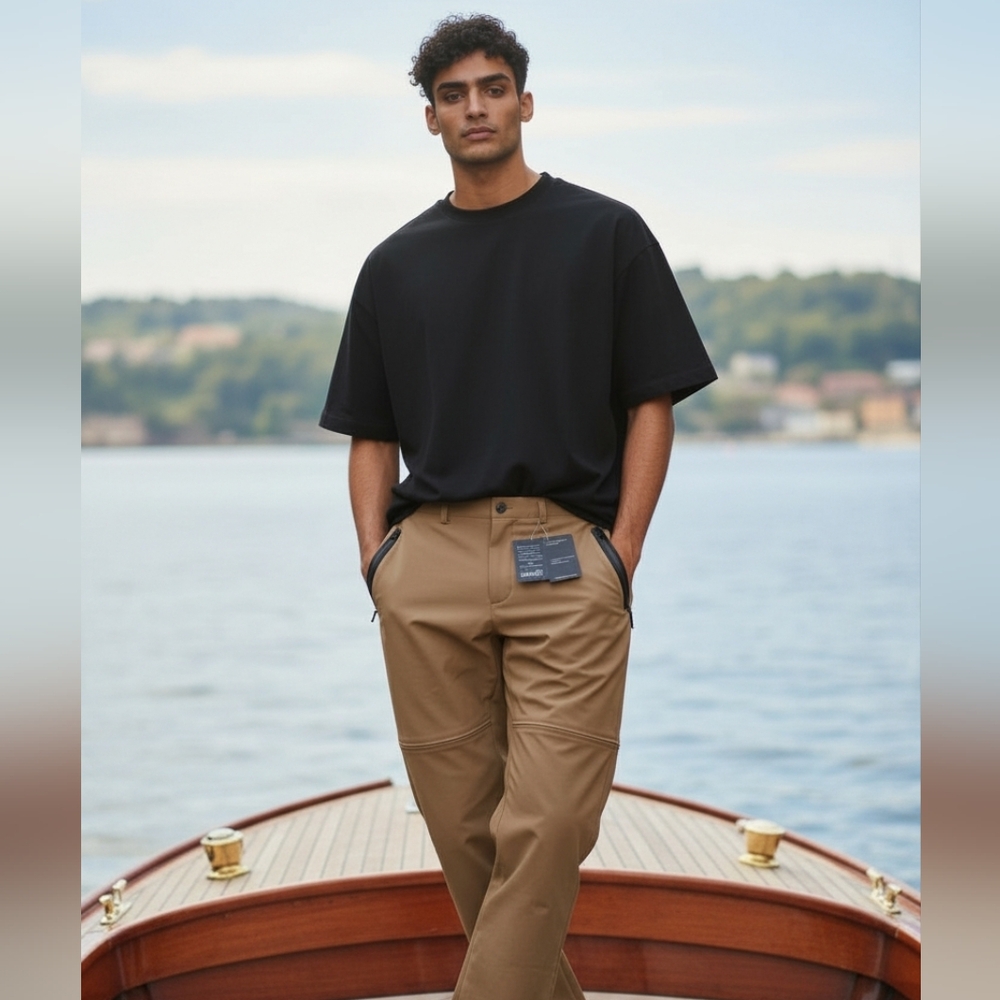 Black Tip Casting Pants Fishing Offshore Angling Convertible Men's 32 NWT DAD